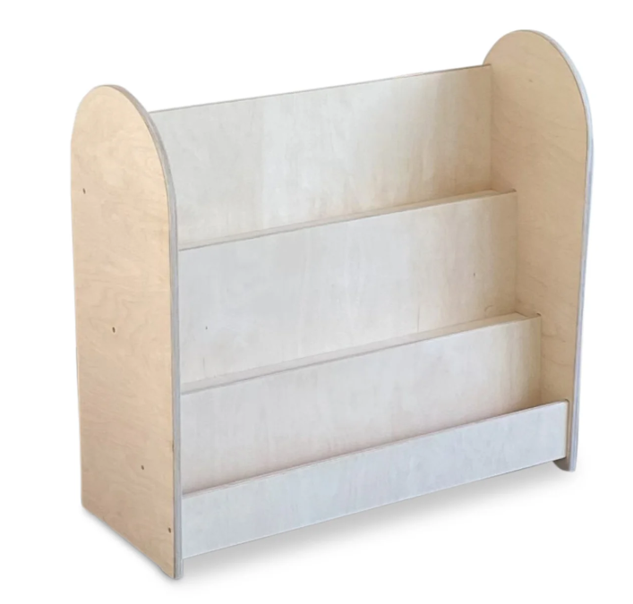 Modern Bookcase - Montessori - 3 Tier - Natural Timber