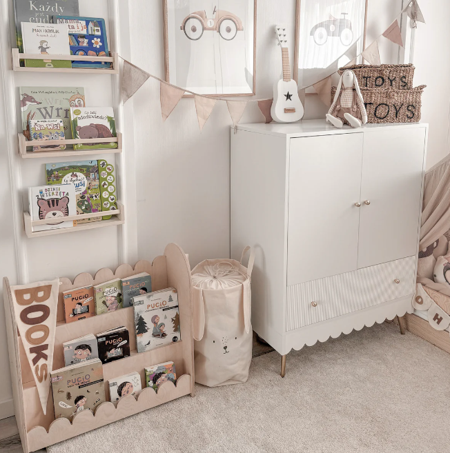 Bubble Bookcase - Montessori - 3 Tier - Natural Timber