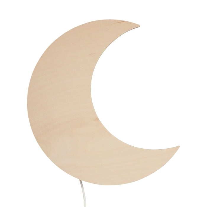 Wooden children’s room wall lamp | Moon - Plywood - toddie.com