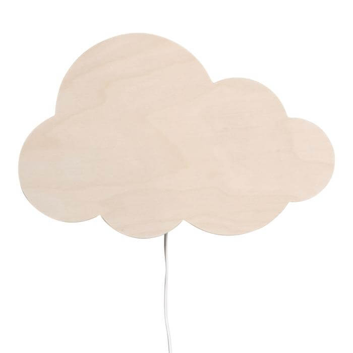 Wooden children’s room wall lamp | Cloud - Plywood - toddie.com