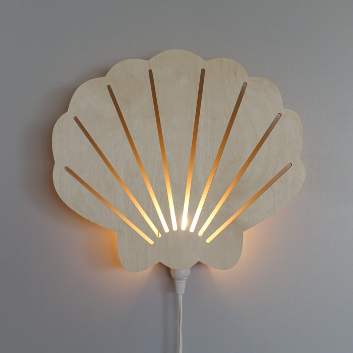 Wooden children’s room wall lamp | Shell - toddie.com