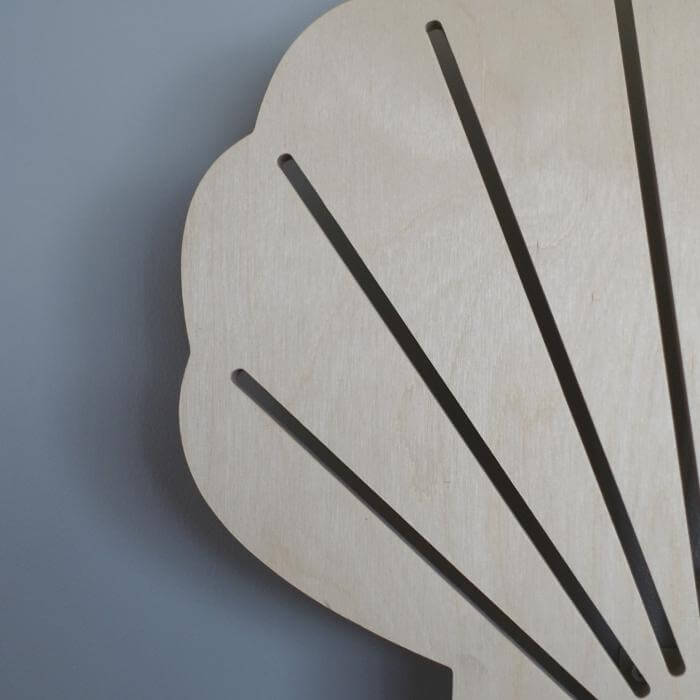 Wooden children’s room wall lamp | Shell - toddie.com