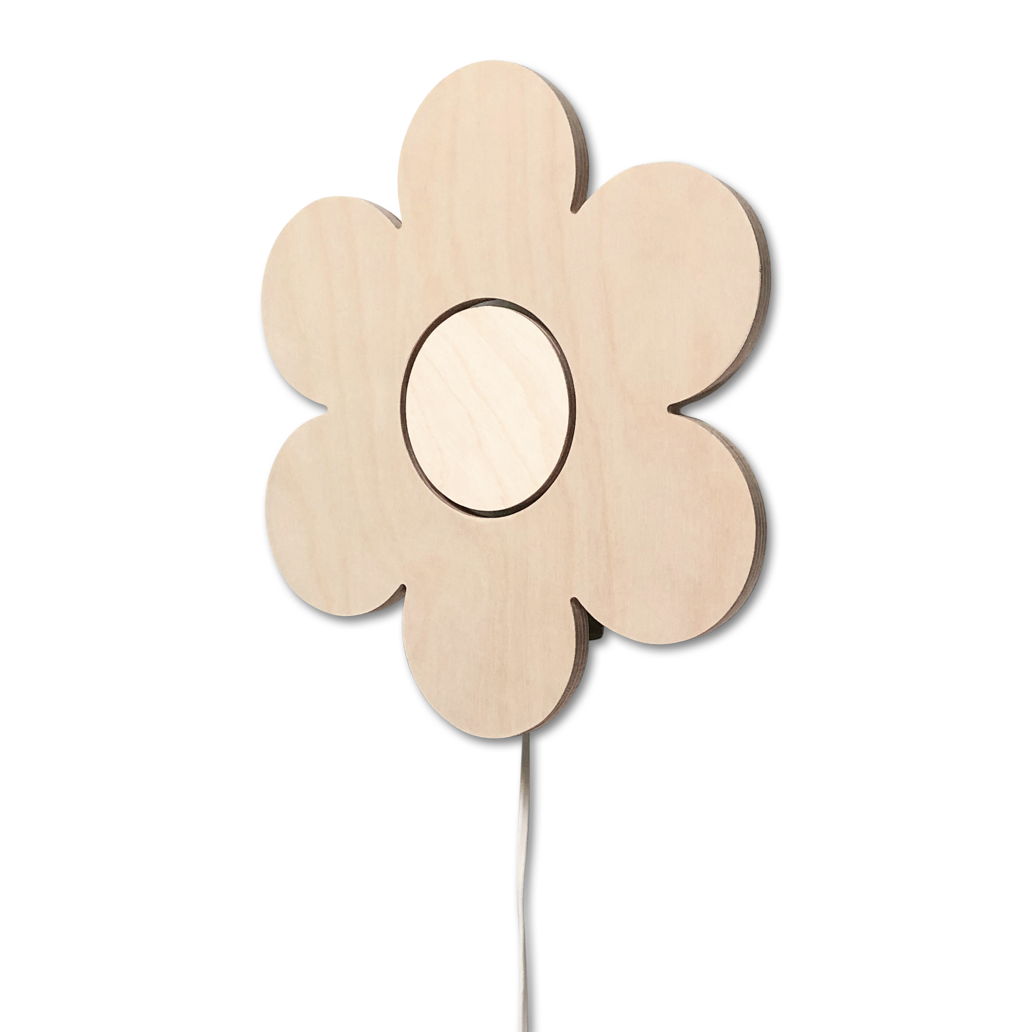 Wooden children’s room wall lamp | Flower - toddie.com