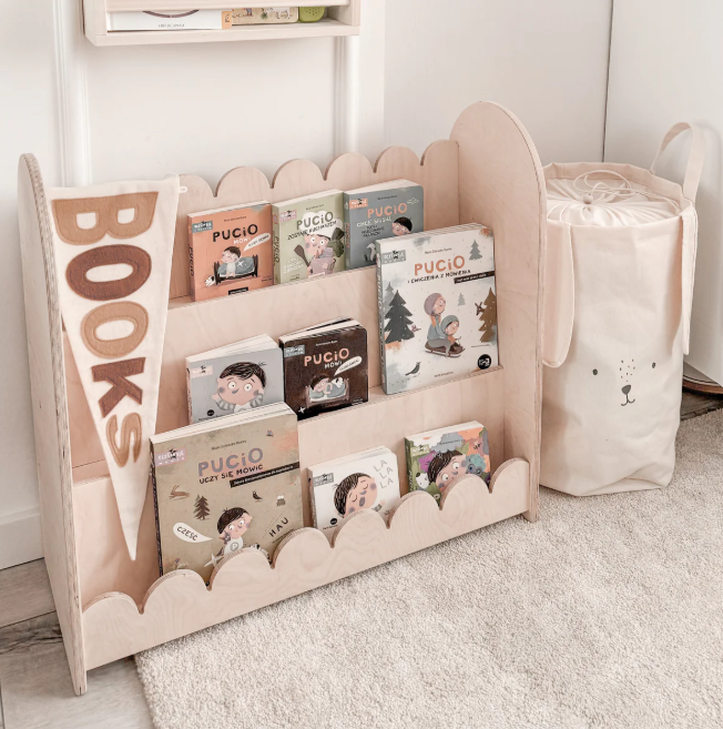 Bubble Bookcase - Montessori - 3 Tier - Natural Timber