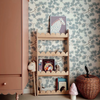Bubble Bookshelf - 4 Tier Scalloped Shelf - Natural Timber