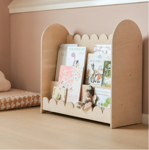 Bubble Bookcase - Montessori - 3 Tier - Natural Timber