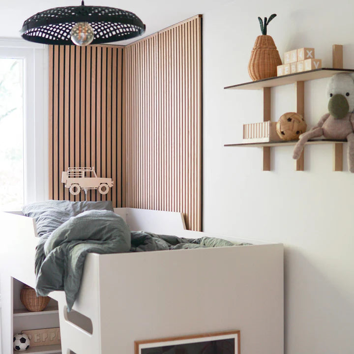 Jeep - Wooden Children's Wall Lamp- Natural Timber