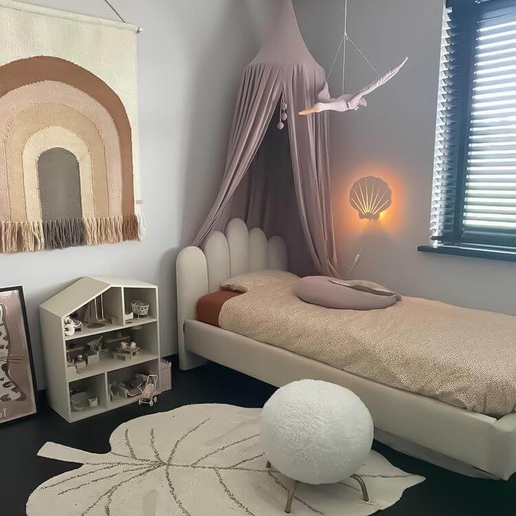 Wooden children’s room wall lamp | Shell - toddie.com
